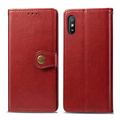 Handytasche Stand Schutzhülle Flip Leder Hülle S05D für Xiaomi Redmi 9AT Rot