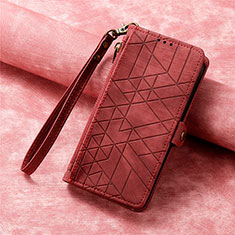 Handytasche Stand Schutzhülle Flip Leder Hülle S06D für Apple iPhone 14 Rot