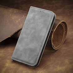 Handytasche Stand Schutzhülle Flip Leder Hülle S08D für Xiaomi Redmi Note 11 Pro+ Plus 5G Grau