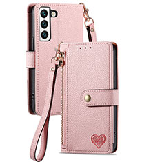 Handytasche Stand Schutzhülle Flip Leder Hülle S15D für Samsung Galaxy S22 Plus 5G Rosa