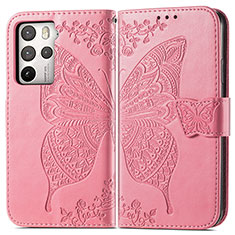 Handytasche Stand Schutzhülle Flip Leder Hülle Schmetterling für HTC U23 Pro 5G Pink
