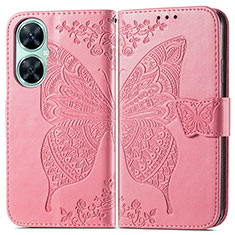 Handytasche Stand Schutzhülle Flip Leder Hülle Schmetterling für Huawei Nova 11i Pink
