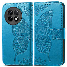Handytasche Stand Schutzhülle Flip Leder Hülle Schmetterling für OnePlus Ace 2 5G Blau