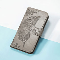 Handytasche Stand Schutzhülle Flip Leder Hülle Schmetterling S01D für Huawei Honor 90 5G Grau