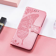 Handytasche Stand Schutzhülle Flip Leder Hülle Schmetterling S01D für Samsung Galaxy M13 5G Pink