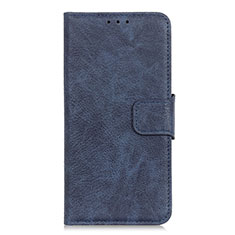 Handytasche Stand Schutzhülle Flip Leder Hülle T01 für Huawei Honor X10 5G Blau