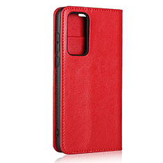 Handytasche Stand Schutzhülle Flip Leder Hülle T01 für Huawei P40 Rot