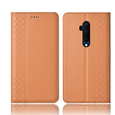 Handytasche Stand Schutzhülle Flip Leder Hülle T01 für OnePlus 7T Pro Orange