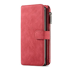 Handytasche Stand Schutzhülle Flip Leder Hülle T01 für Samsung Galaxy Note 10 Plus Rot