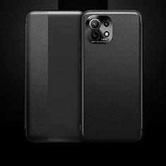 Handytasche Stand Schutzhülle Flip Leder Hülle T01 für Xiaomi Mi 11 5G Schwarz