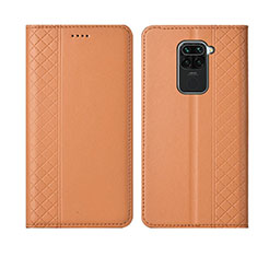 Handytasche Stand Schutzhülle Flip Leder Hülle T01 für Xiaomi Redmi 10X 4G Orange