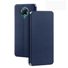 Handytasche Stand Schutzhülle Flip Leder Hülle T01 für Xiaomi Redmi K30 Pro 5G Blau