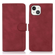 Handytasche Stand Schutzhülle Flip Leder Hülle T02 für Apple iPhone 13 Mini Rot