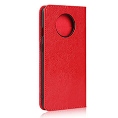 Handytasche Stand Schutzhülle Flip Leder Hülle T02 für OnePlus 7T Rot