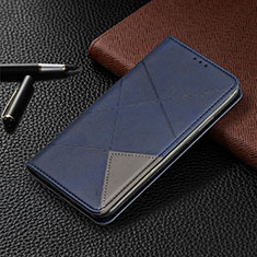 Handytasche Stand Schutzhülle Flip Leder Hülle T02 für Xiaomi Poco M2 Pro Blau