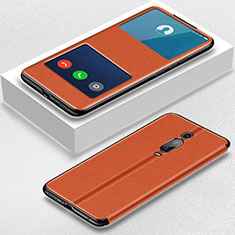 Handytasche Stand Schutzhülle Flip Leder Hülle T02 für Xiaomi Redmi K20 Pro Orange