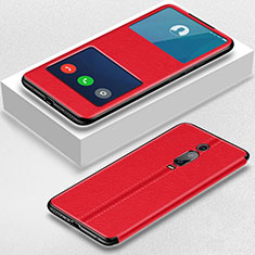 Handytasche Stand Schutzhülle Flip Leder Hülle T02 für Xiaomi Redmi K20 Pro Rot