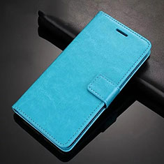Handytasche Stand Schutzhülle Flip Leder Hülle T02 für Xiaomi Redmi Note 8 (2021) Hellblau