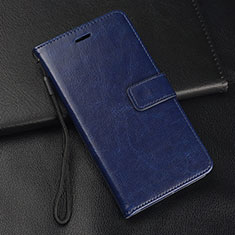 Handytasche Stand Schutzhülle Flip Leder Hülle T02 für Xiaomi Redmi Note 8 Pro Blau