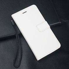 Handytasche Stand Schutzhülle Flip Leder Hülle T02 für Xiaomi Redmi Note 8 Pro Weiß