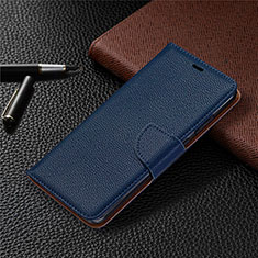 Handytasche Stand Schutzhülle Flip Leder Hülle T02 für Xiaomi Redmi Note 9 Blau
