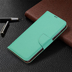 Handytasche Stand Schutzhülle Flip Leder Hülle T02 für Xiaomi Redmi Note 9 Grün
