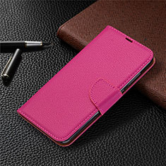 Handytasche Stand Schutzhülle Flip Leder Hülle T02 für Xiaomi Redmi Note 9 Pink