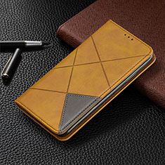 Handytasche Stand Schutzhülle Flip Leder Hülle T02 für Xiaomi Redmi Note 9 Pro Orange