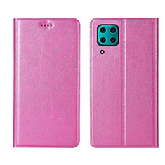 Handytasche Stand Schutzhülle Flip Leder Hülle T03 für Huawei P40 Lite Rosa