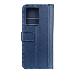 Handytasche Stand Schutzhülle Flip Leder Hülle T03 für Huawei P40 Pro+ Plus Blau