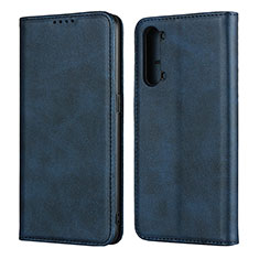 Handytasche Stand Schutzhülle Flip Leder Hülle T03 für Oppo Find X2 Lite Blau