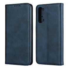 Handytasche Stand Schutzhülle Flip Leder Hülle T03 für Oppo K7 5G Blau