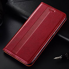 Handytasche Stand Schutzhülle Flip Leder Hülle T03 für Samsung Galaxy Note 10 Plus Rot
