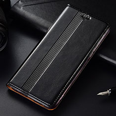 Handytasche Stand Schutzhülle Flip Leder Hülle T03 für Samsung Galaxy Note 10 Plus Schwarz