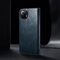 Handytasche Stand Schutzhülle Flip Leder Hülle T03 für Xiaomi Mi 11 5G Blau