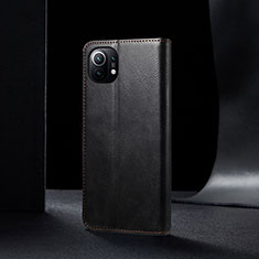 Handytasche Stand Schutzhülle Flip Leder Hülle T03 für Xiaomi Mi 11 5G Schwarz