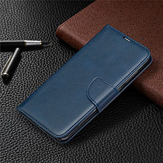 Handytasche Stand Schutzhülle Flip Leder Hülle T03 für Xiaomi Redmi Note 9 Blau