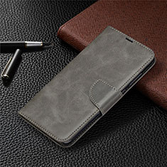 Handytasche Stand Schutzhülle Flip Leder Hülle T03 für Xiaomi Redmi Note 9 Grau