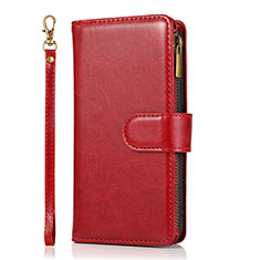Handytasche Stand Schutzhülle Flip Leder Hülle T04 für Apple iPhone 12 Mini Rot