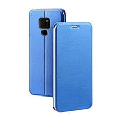 Handytasche Stand Schutzhülle Flip Leder Hülle T04 für Huawei Mate 20 X 5G Blau
