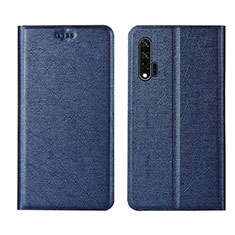 Handytasche Stand Schutzhülle Flip Leder Hülle T04 für Huawei Nova 6 5G Blau