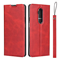 Handytasche Stand Schutzhülle Flip Leder Hülle T04 für OnePlus 7T Pro Rot