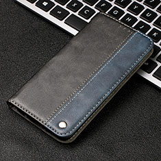 Handytasche Stand Schutzhülle Flip Leder Hülle T04 für Samsung Galaxy Note 10 Blau