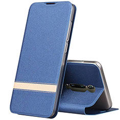 Handytasche Stand Schutzhülle Flip Leder Hülle T04 für Xiaomi Mi 9T Pro Blau