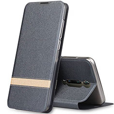 Handytasche Stand Schutzhülle Flip Leder Hülle T04 für Xiaomi Redmi K20 Grau
