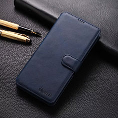 Handytasche Stand Schutzhülle Flip Leder Hülle T04 für Xiaomi Redmi Note 8 Pro Blau
