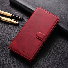 Handytasche Stand Schutzhülle Flip Leder Hülle T04 für Xiaomi Redmi Note 8 Pro Rot