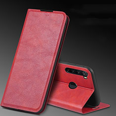 Handytasche Stand Schutzhülle Flip Leder Hülle T04 für Xiaomi Redmi Note 8 Rot