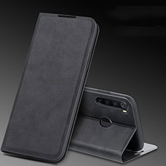 Handytasche Stand Schutzhülle Flip Leder Hülle T04 für Xiaomi Redmi Note 8T Schwarz