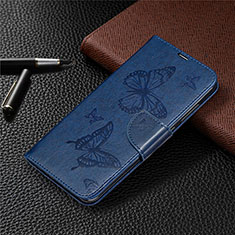 Handytasche Stand Schutzhülle Flip Leder Hülle T04 für Xiaomi Redmi Note 9 Blau